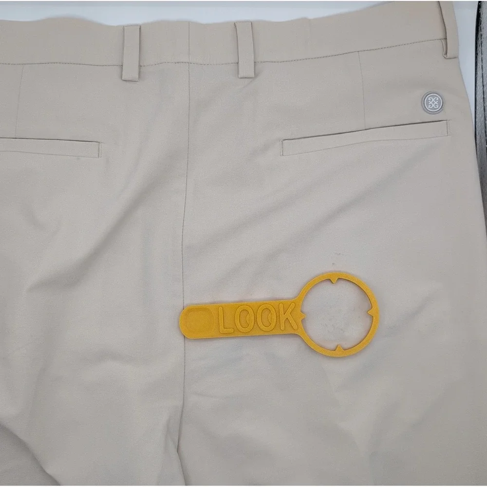 G/FORE Maverick Golf Shorts Mens 36 Khaki Performance Golf Stretch Chino